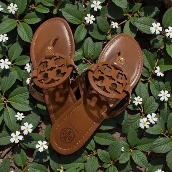 Tory Burch Brown Miller Sandals - Picture 4 of 5